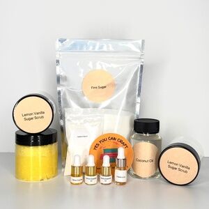 DIY Sugar Scrub Making Kit- Lemon Vanilla